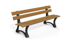 BANC ALYSSE LAMES COMPACT LAMES DROITES