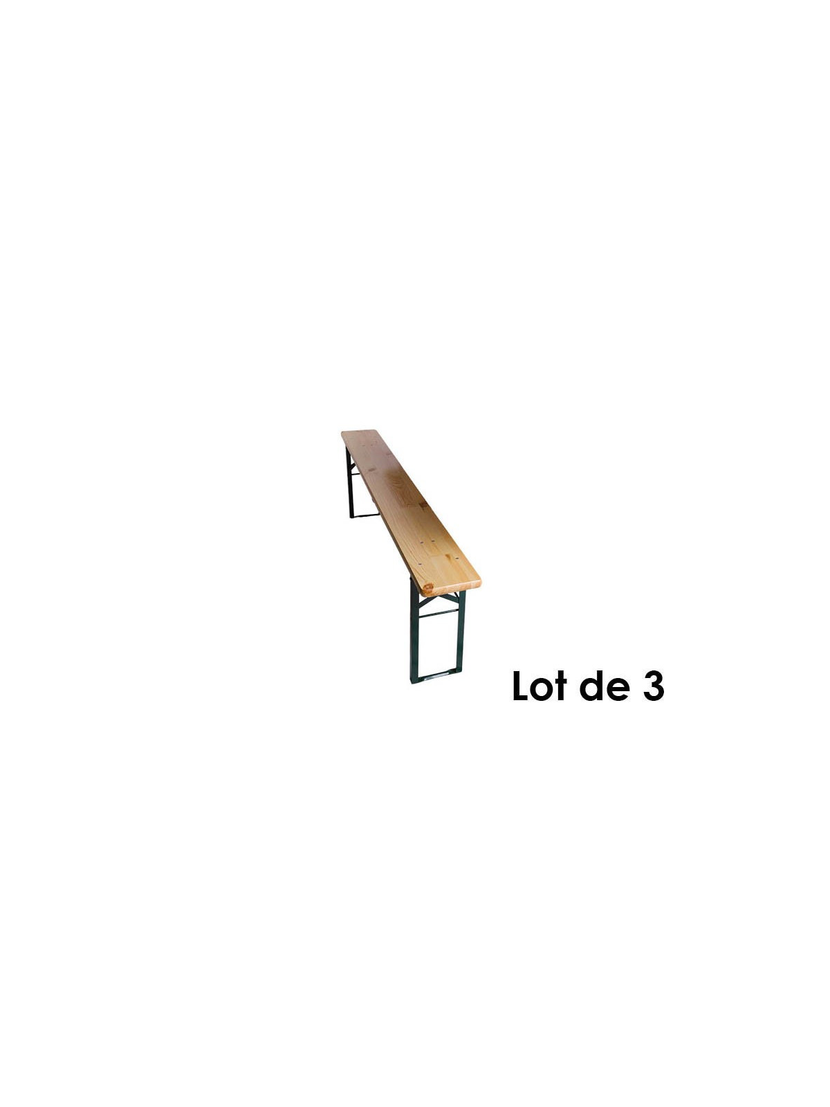 LOT DE 3 BANCS ALSACE 250 MM