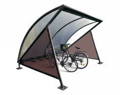 ABRI DEMI LUNE INITIAL AVEC SUPPORT VÉLOS