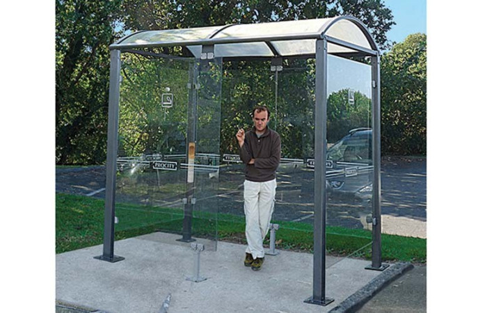 ABRI FUMEUR CLASSIQUE 2500 mm structure en acier fabrication française