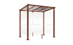 ABRI FUMEURS TITANE ABRIS POUR FUMER EN ACIER ET POLYCARBONATE