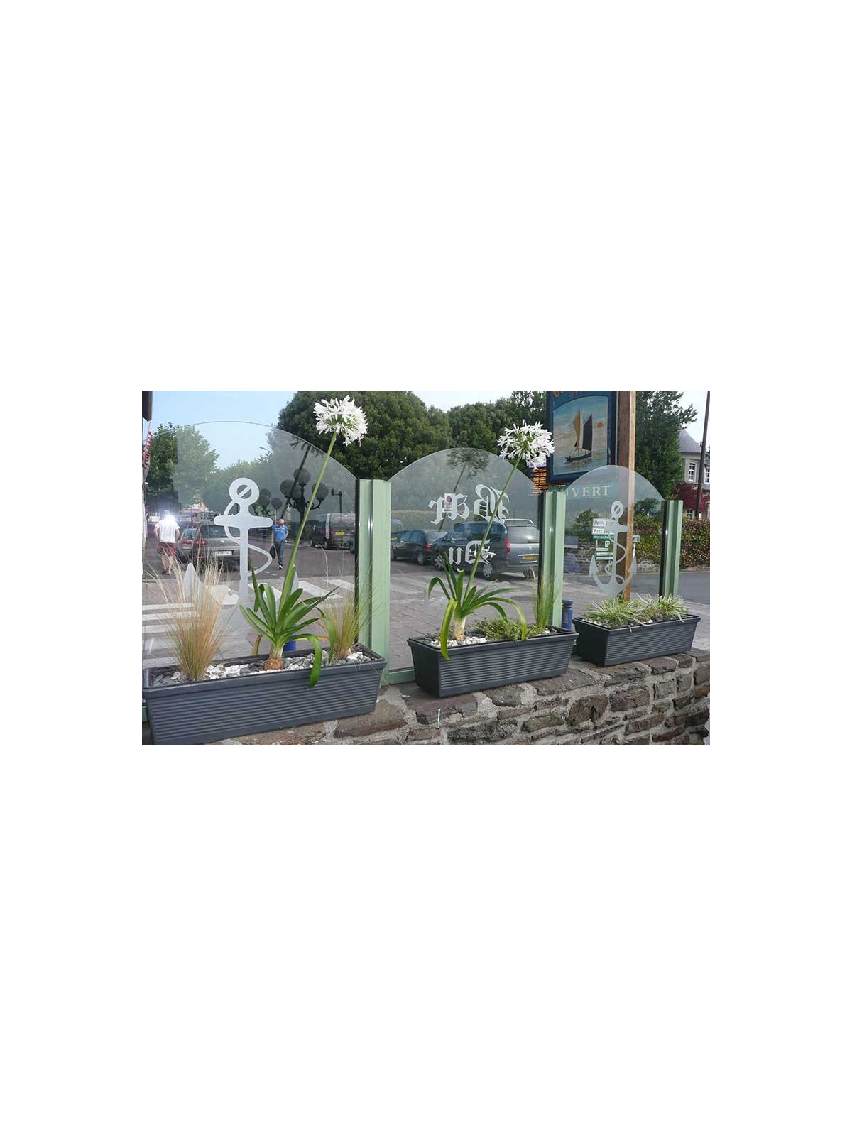 Balconnière suspendue jardinière polyéthylène pour espaces extérieur