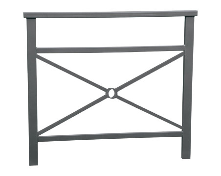 BARRIERE JUSSAC SIMPLE CROIX 1000 MM GRIS PROCITY
