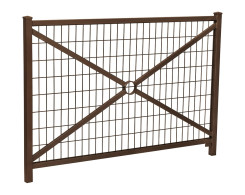 BARRIERE OSANI AVEC GRILLAGE MARRON