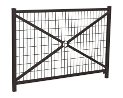 BARRIERE OSANI AVEC GRILLAGE NOIR