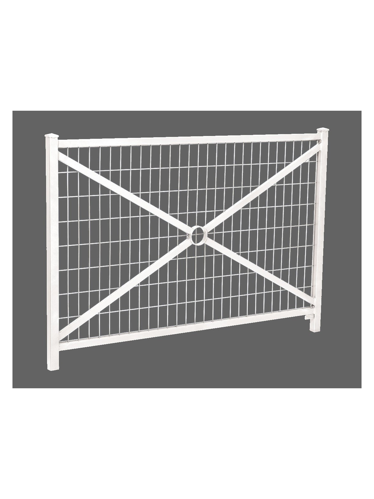 BARRIERE OSANI AVEC GRILLAGE BLANC