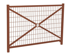 BARRIERE OSANI AVEC GRILLAGE CORTEN