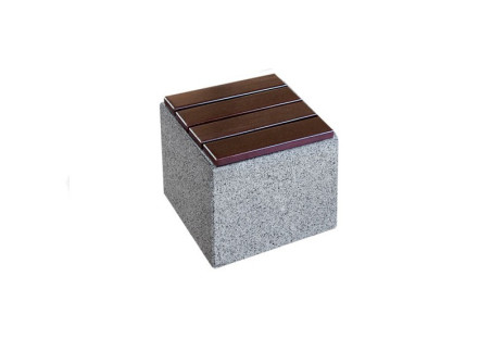 CUBE BLOC SANS DOSSIER BOIS/BETON