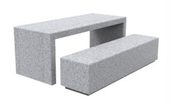 TABLE PIQUE NIQUE BLOC BETON