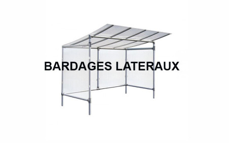 BARDAGES LATERAUX (LA PAIRE) POUR ABRI CYCLES ECO ALU