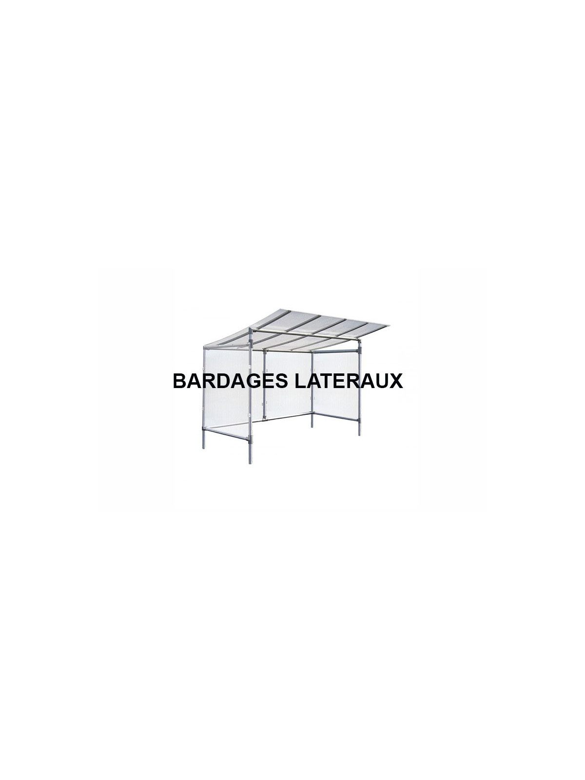 BARDAGES LATERAUX (LA PAIRE) POUR ABRI CYCLES ECO ALU