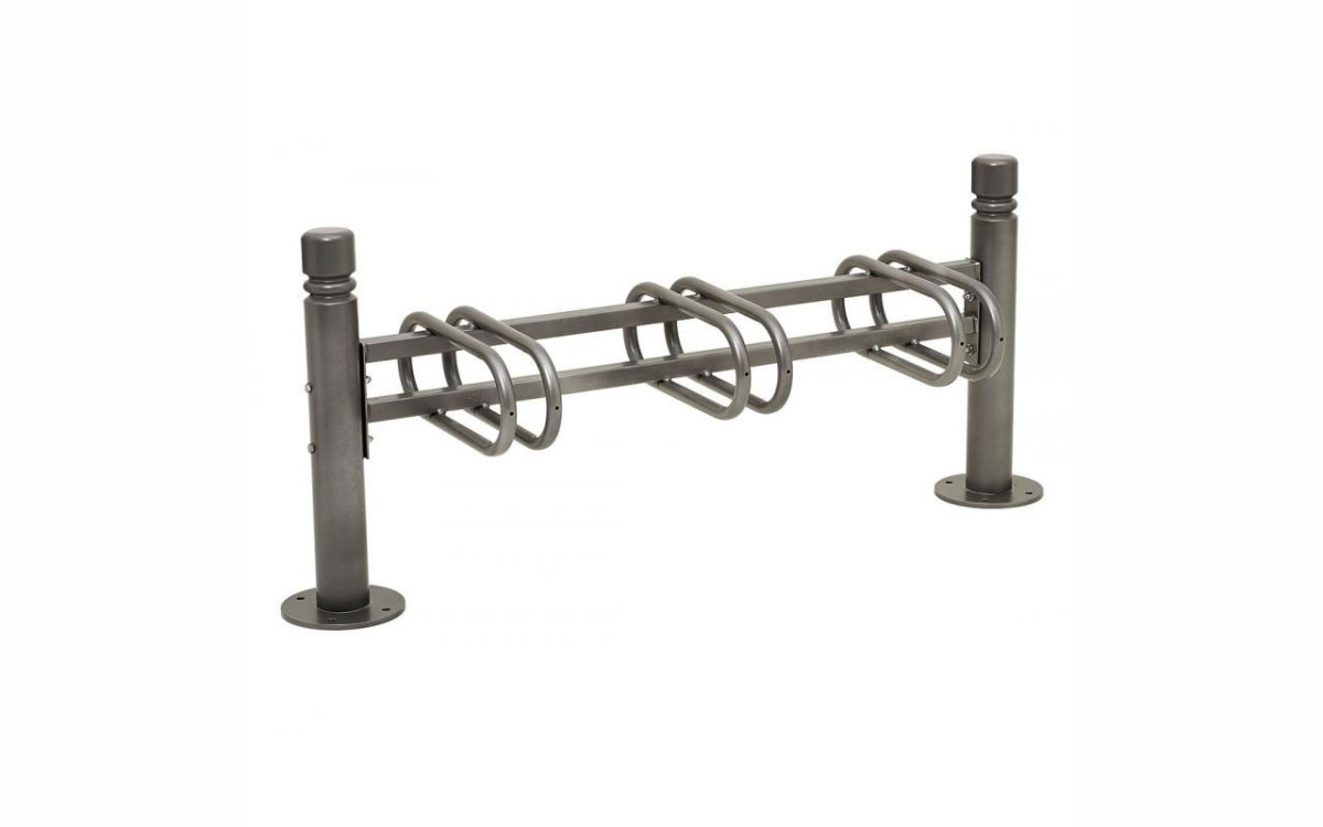 SUPPORT CYCLES DECO 3 PLACES SIMPLE FACE CITY RAL GRIS PROCITY