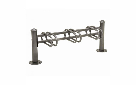 SUPPORT CYCLES DECO 3 PLACES SIMPLE FACE AGORA RAL GRIS PROCITY