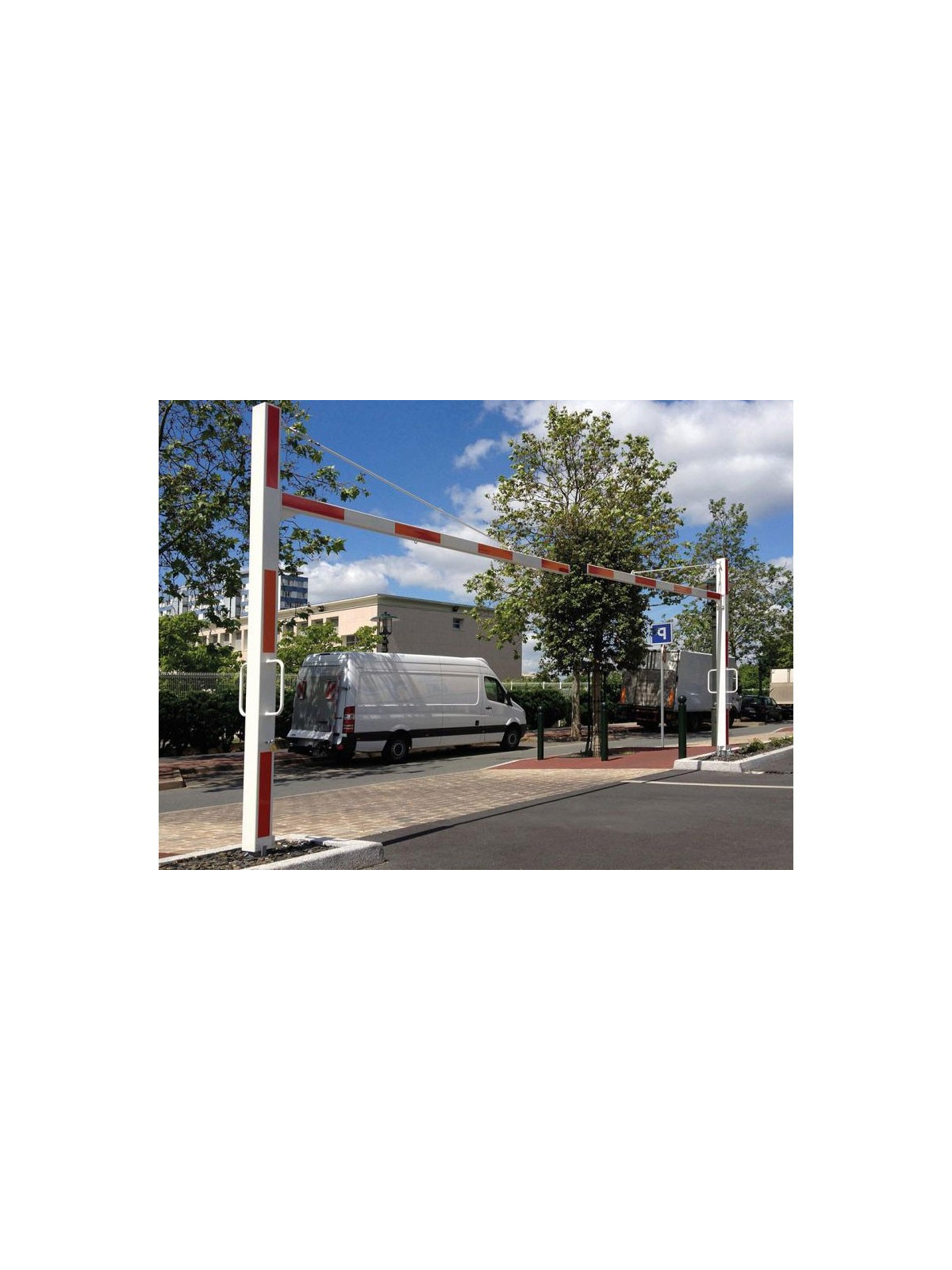 PORTIQUE DE SÉCURITÉ TOURNANT UNIVERSEL 5 à 7 M
AMENAGEMENT URBAIN LIMITEUR DE HAUTEUR POUR PARKING PRIVE ET PUBLIC